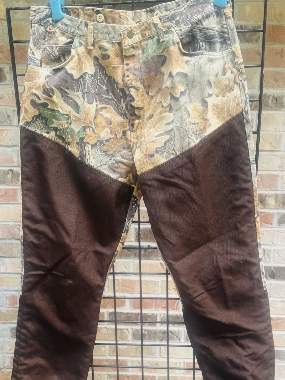 Wrangler Rugged Wear Men's Two-Tone Camouflage and Brown Hunting Pants
